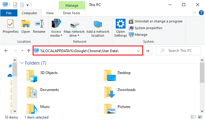 เปิด File Explorer และไปที่เมนู Start แล้วพิมพ์ %temp%