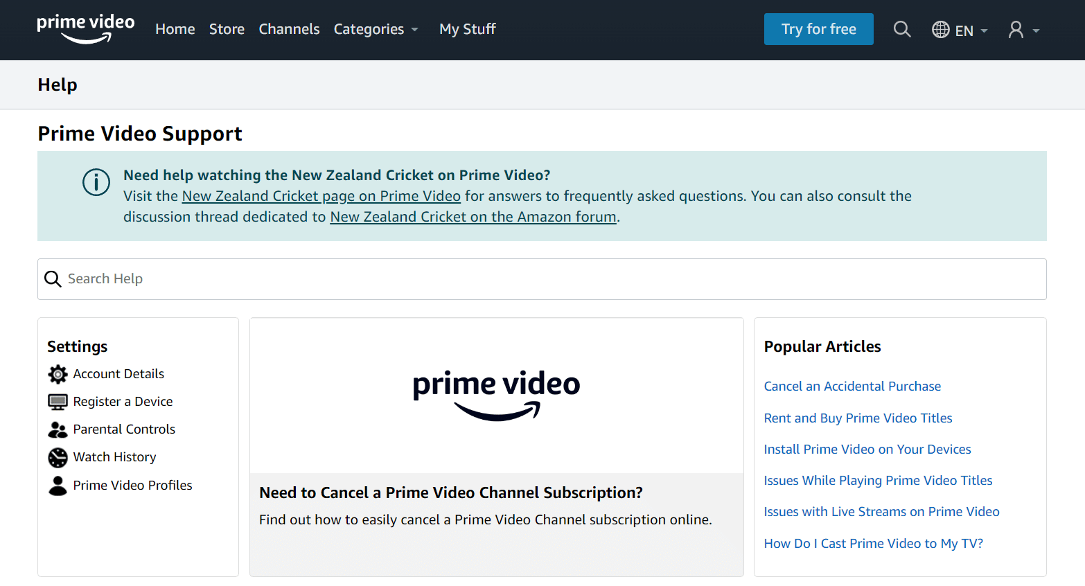 Contact Prime Video Support 