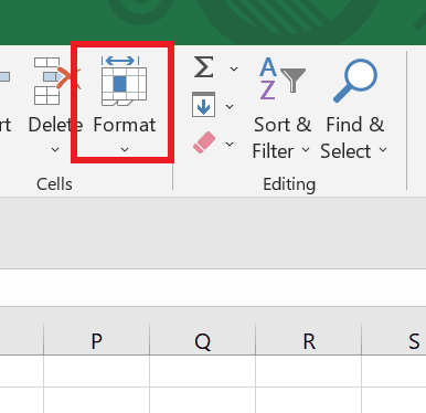 Click on format | How to Split Excel File into Multiple Files by Row