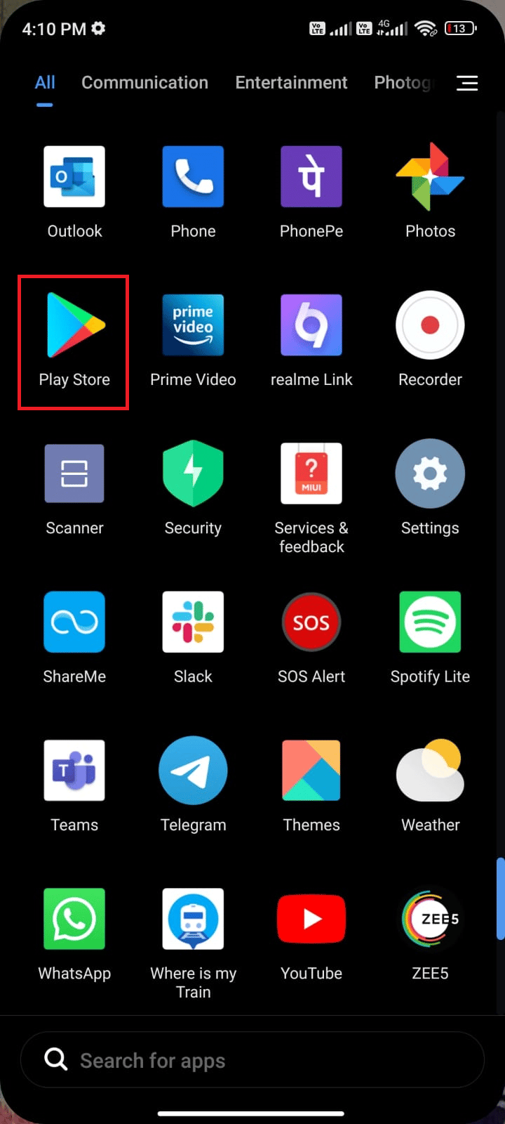 Go to your Home Screen and tap Play Store