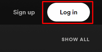 click on log in