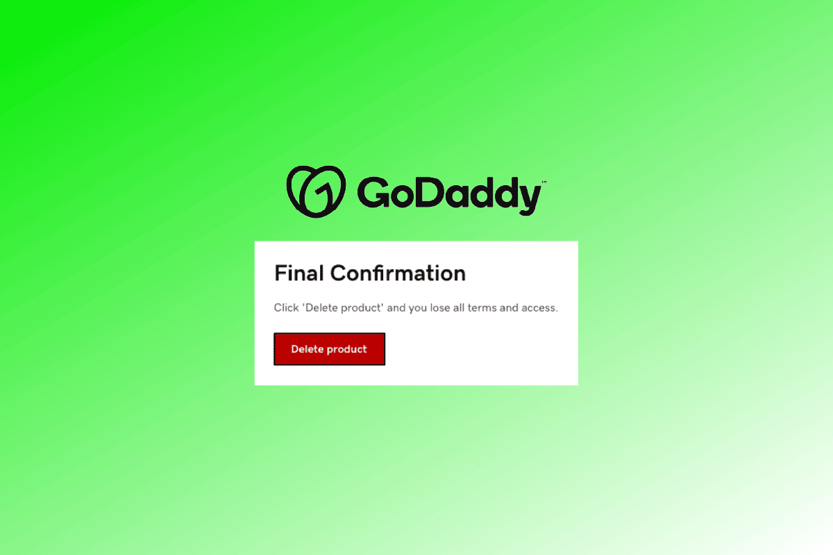 How to Delete a Product on GoDaddy
