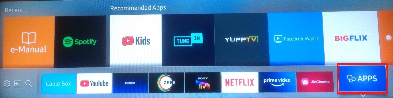 APPS Samsung Smart TV Recommended Apps