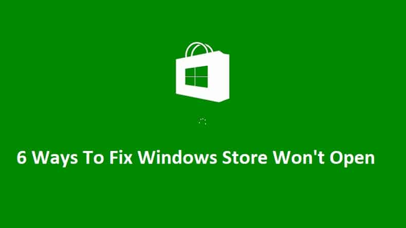 6 formas de arreglar la Tienda Windows no se abren