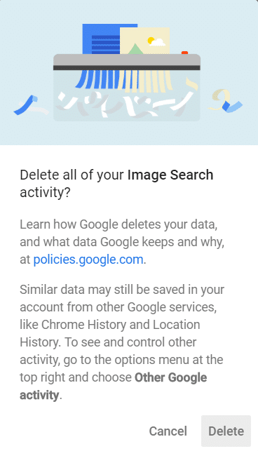 A final confirmation will be required so click on Delete | Delete Google Search History & Everything it knows about you!