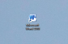 A shortcut for Microsoft Word on the desktop