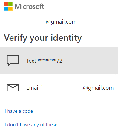 A verification code will be sent to your registered phone number or to the email id linked with the account