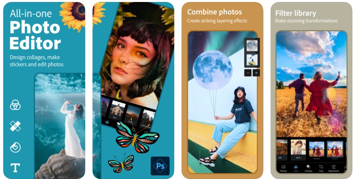 Adobe фото Экспресс | Лучшие приложения для редактирования фотографий для iPhone (2020)