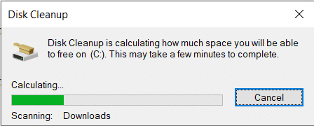 After a while of scanning, the application window listing various files to delete will appear