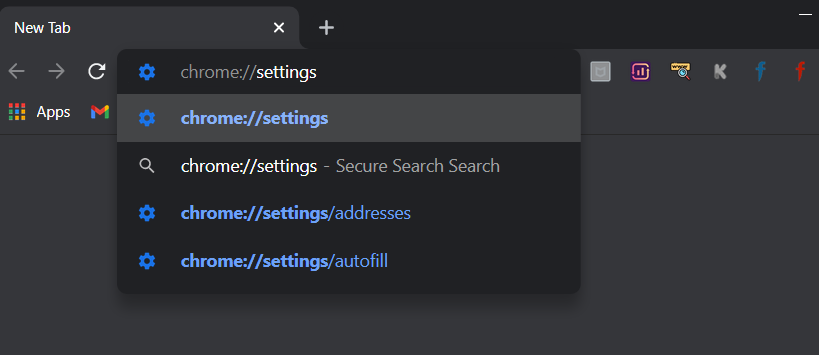 Also type chrome://settings in the URL bar | How to fix 502 Bad Gateway Error
