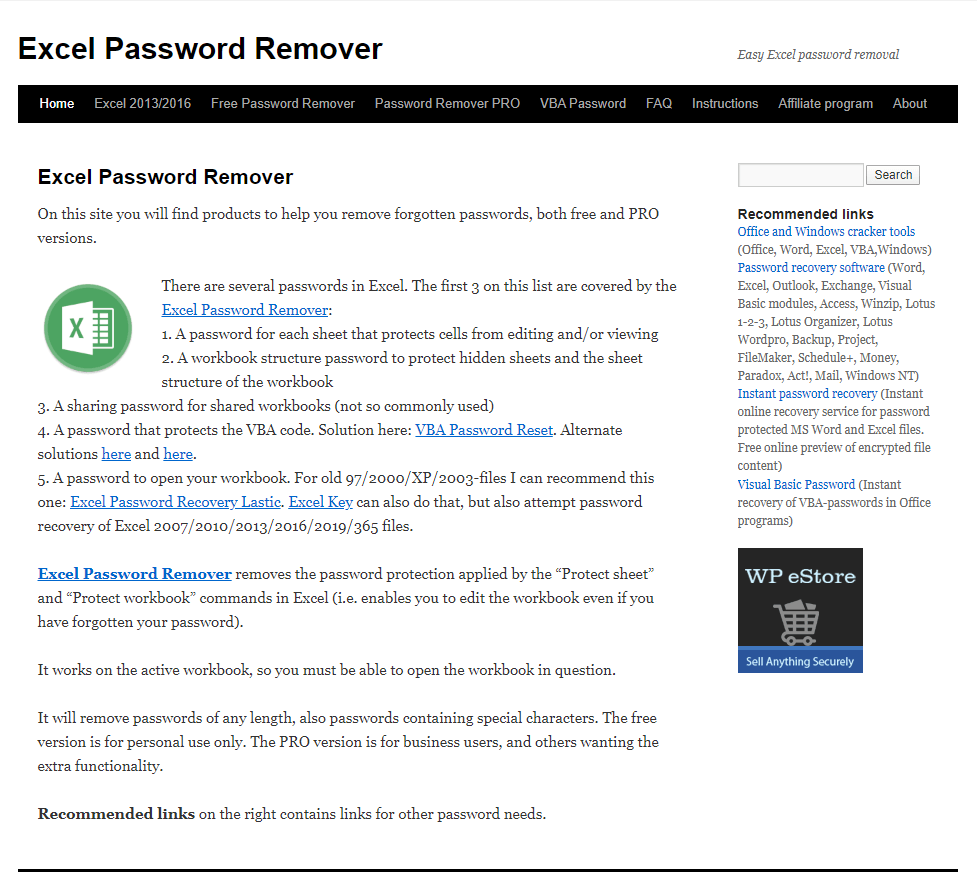 Remove Password with Excel Password Remover