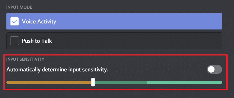 Automatically determine the input sensitivity feature is known to be quite buggy