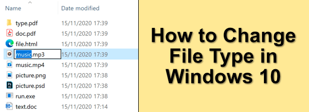 How to Change File Type in Windows 10