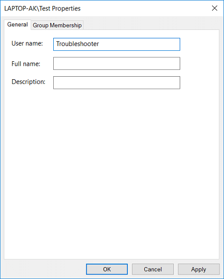 Change User Account Name in Windows 10 using netplwiz
