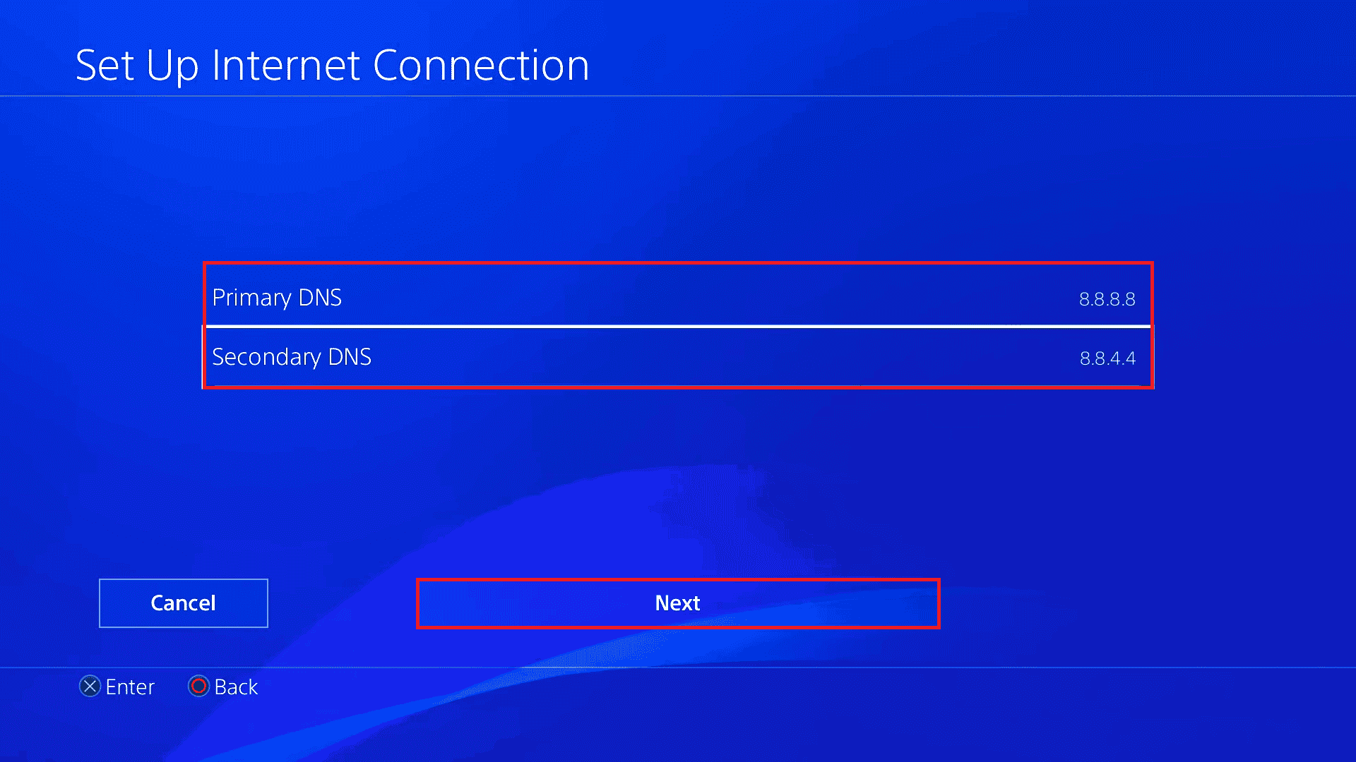Change primary and secondary dns address. Fix PS4 Error Code WS 37431 8