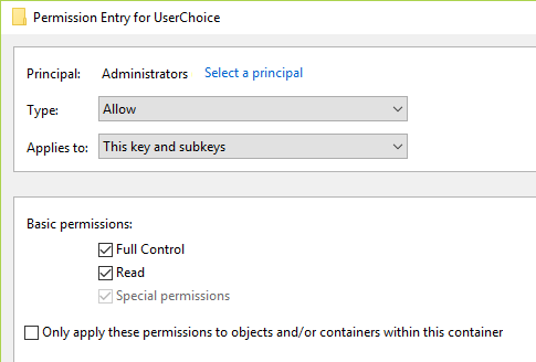 Change the value to specified and click OK