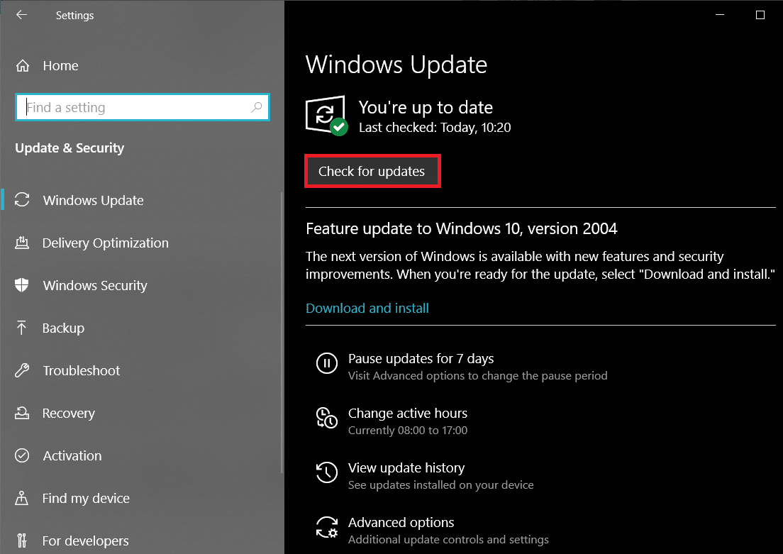 Check for new updates by clicking on the Check for updates button | How To Fix Microsoft Store Slow Download Issue