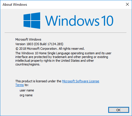 Windows Haqqında bölməsində Windows 10-un hansı Nəşrinə sahib olduğunuzu yoxlayın