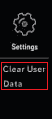 Choose Clear User Data