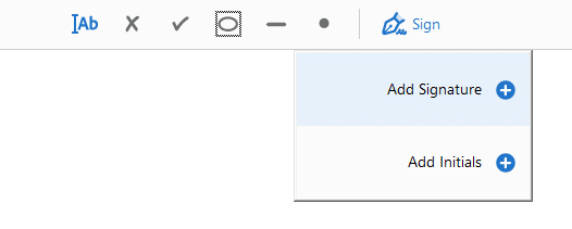 Choose the Add Signature option from the menu that opens up
