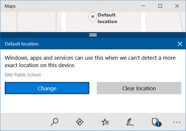 Click on Change and choose the new Default Location of your PC | How to set Default Location of your PC