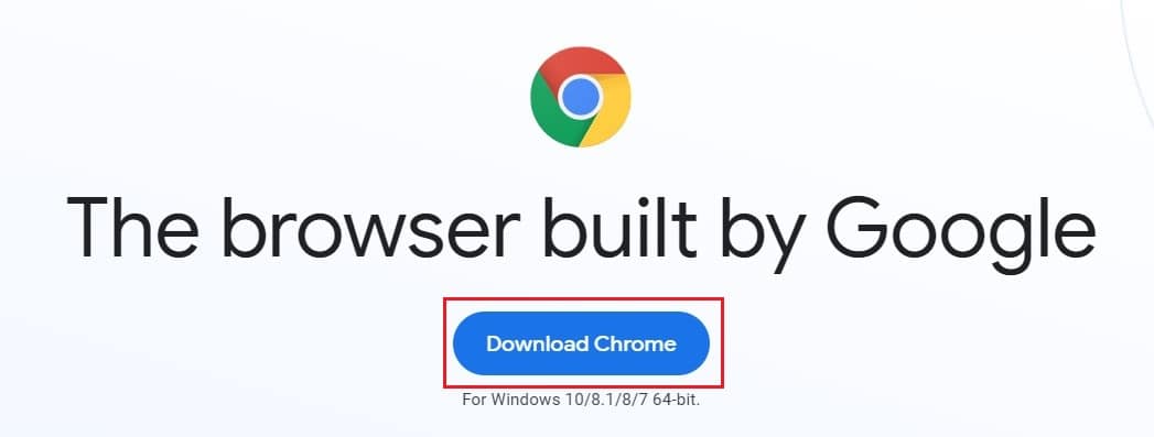 Click on Download Chrome