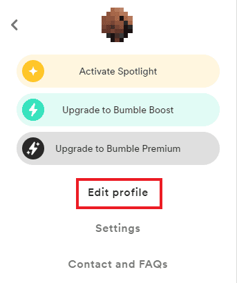 Click on Edit profile How to Delete Prompts on Bumble