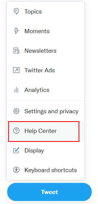 Click on Help Center