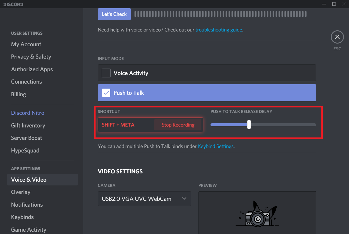 Click on Record Keybind and press a key when the application starts recording