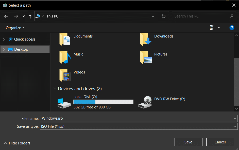 Click on Refresh Drive List or reconnect the USB