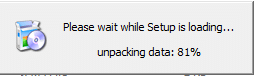 Click on folder and set up is loading box will appear