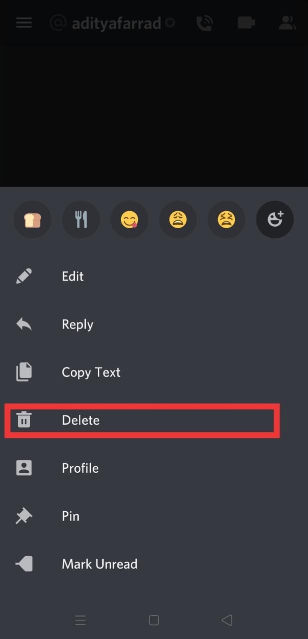 Click on the 'Conversation' option | Delete All Messages in Discord