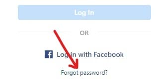Click on the Forgot password link present below the login button