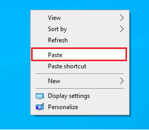 Click on the Paste option. Fix Alps SetMouseMonitor Error in Windows 10