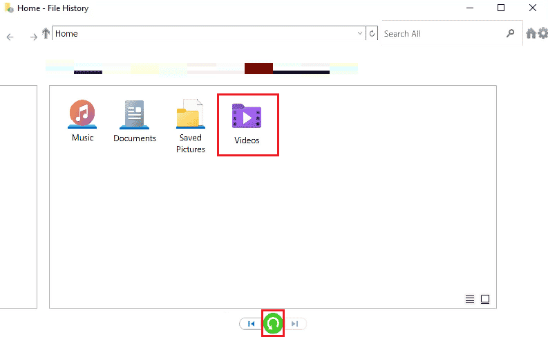 Noklikšķiniet uz ikonas Atjaunot, lai atgūtu šo failu tā sākotnējā atrašanās vietā