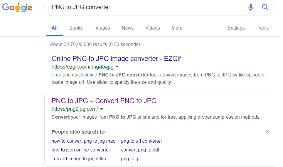 Click on the link that says png2jpg.com