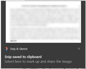 Click on the notification to edit the image | How to Convert Word to JPEG
