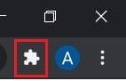 Click on the puzzle icon to open all extensions