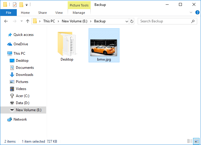 Copy and paste the image you want to use as the folder picture in the above folder