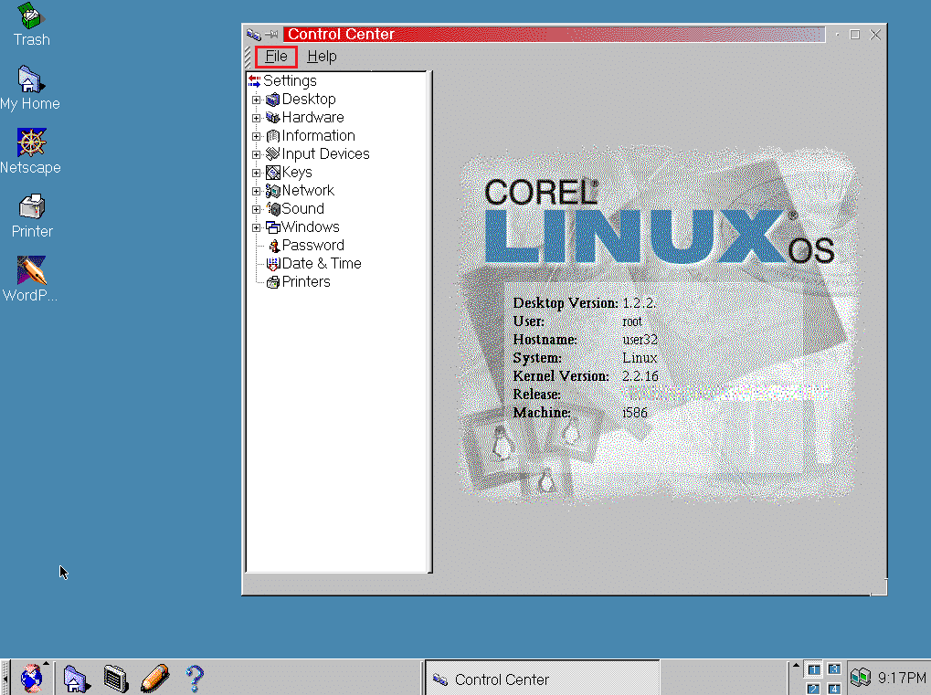 Corel Linux Worst Operating Systems