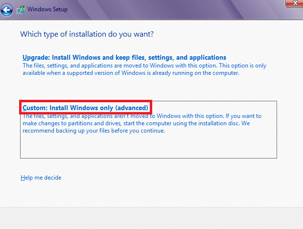 Custom Windows installation. How to Fix Windows 10 Installation Error 0x80300024?
