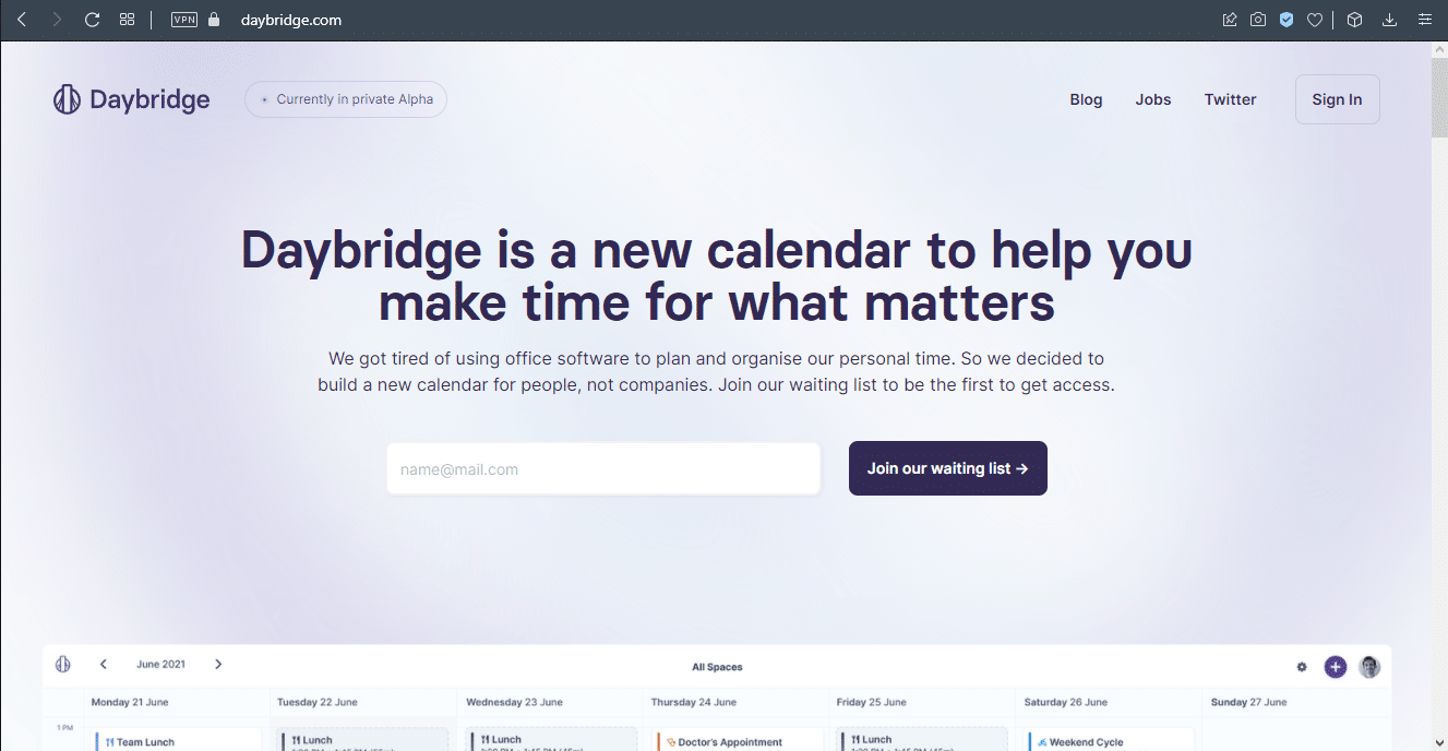 Daybridge Calendar Windows 11