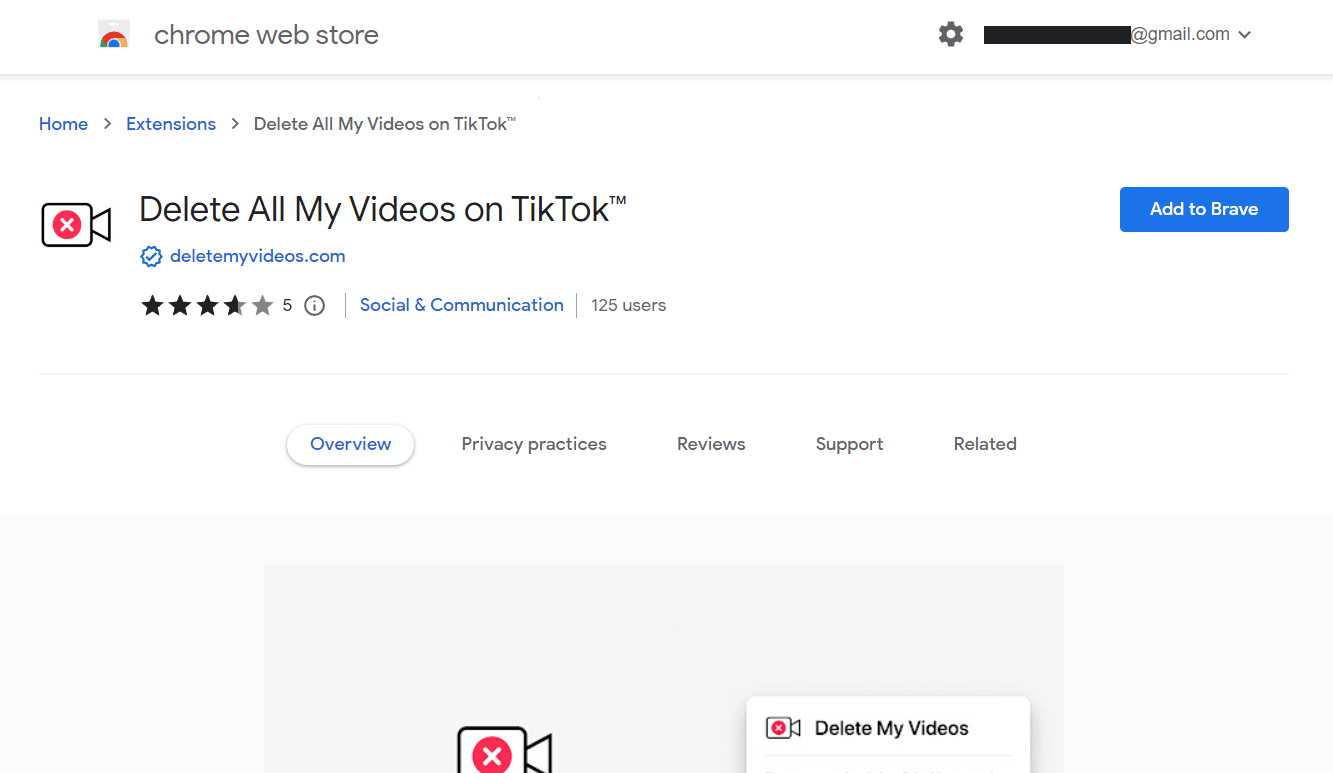Удалить все мои видео в TikTok™