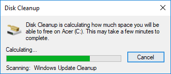 Disk Cleanup will now delete the selected items