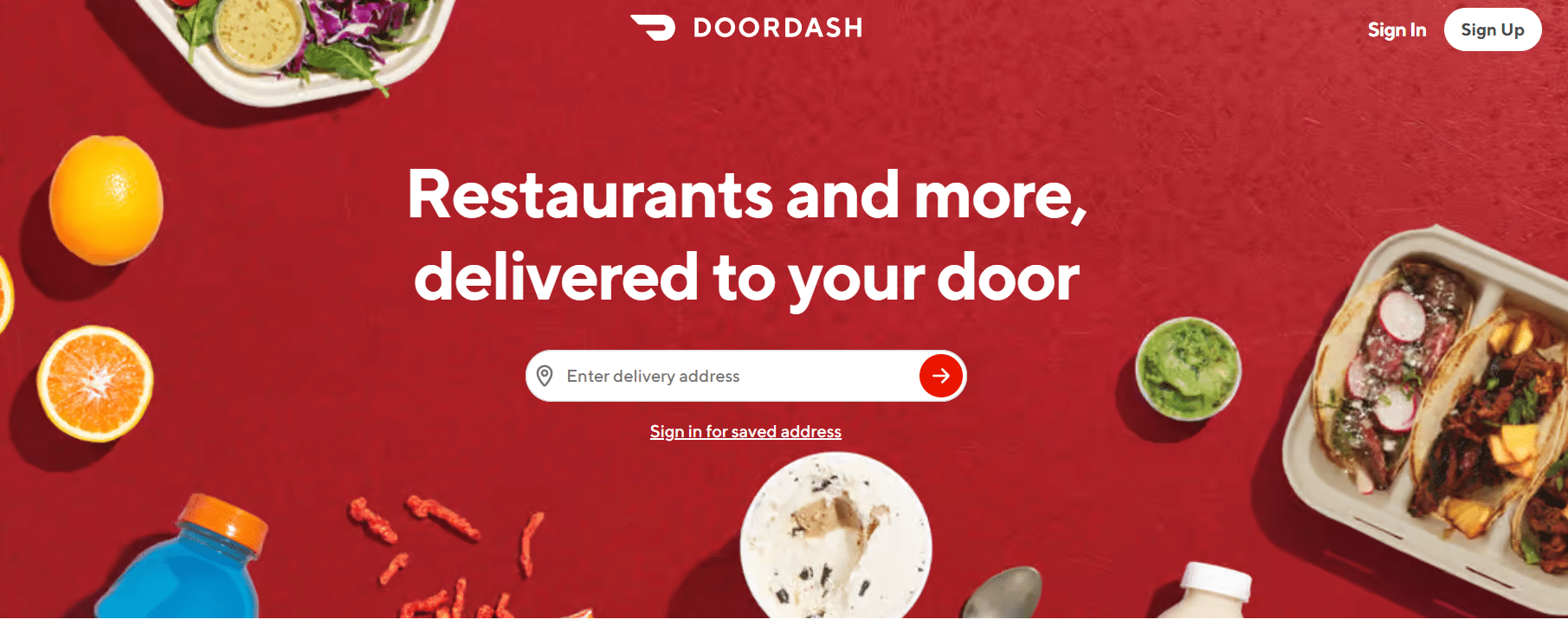 DoorDash official website