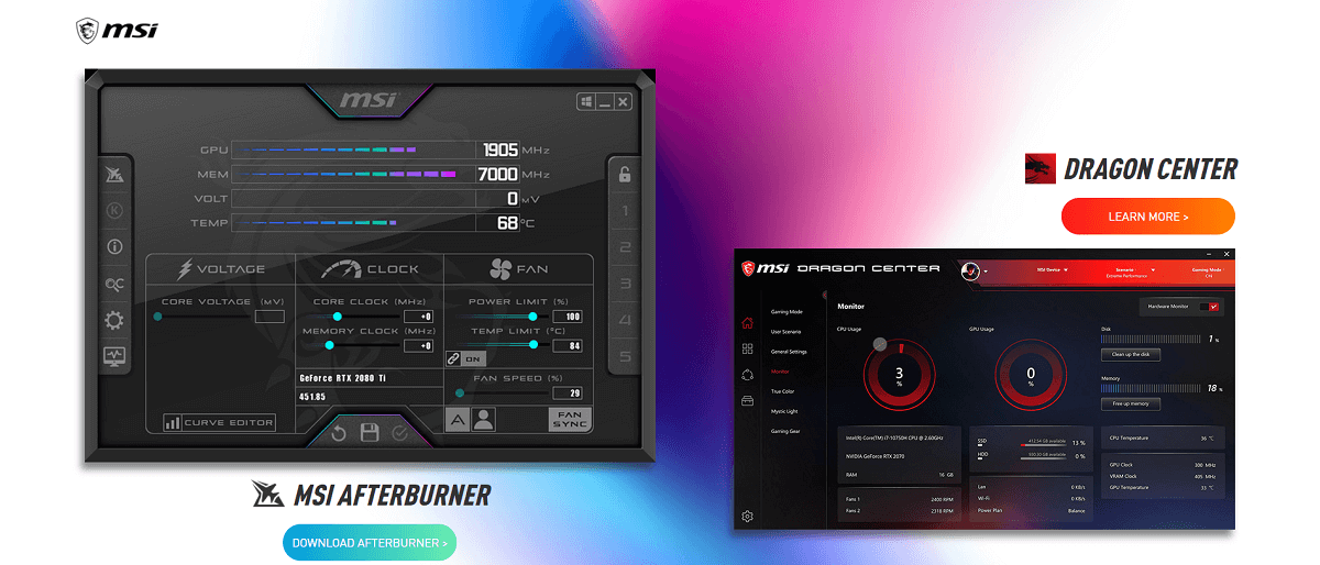 Download the MSI Afterburn application | How To Show CPU And GPU Temperature On Taskbar