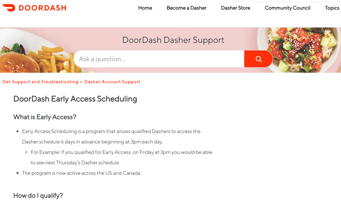 Early Access Scheduling