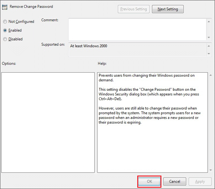 Enable Remove change password policy in Gpedit | How to Prevent Users from Changing Password in Windows 10