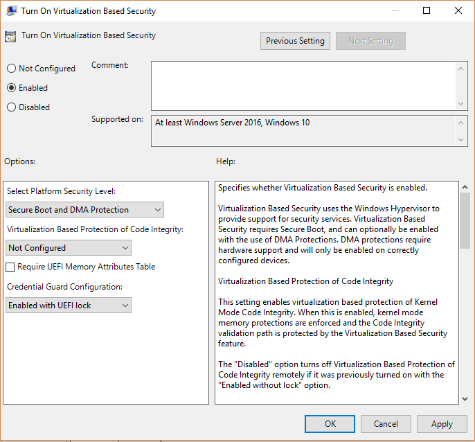 Enable or Disable Credential Guard in Windows 10