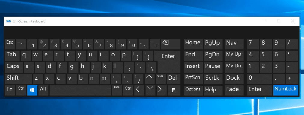 Enable or Disable On-Screen Keyboard